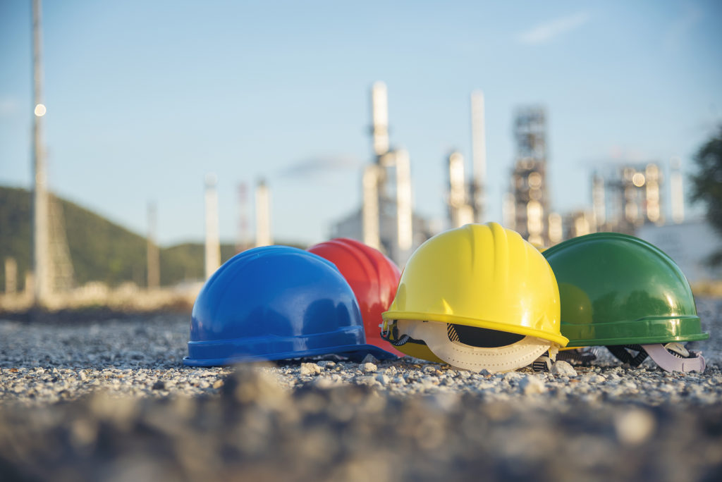 Safety hats for store construction